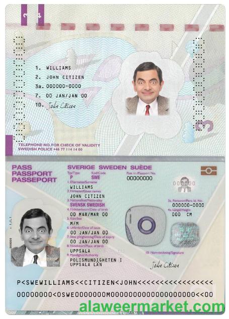 Sweden passport version 2